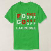 FOGO Face Off Haal Lacrosse Design uit T-shirt (Design voorkant)