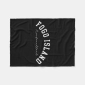 Fogo Island Newfoundland Canada College Text  Fleece Deken (Voorkant (Horizontaal))