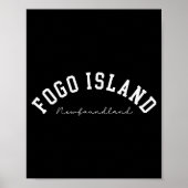 Fogo Island Newfoundland Canada College Text  Poster (Voorkant)