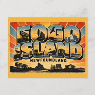 Fogo Island Newfoundland Island Ontsnapping Briefkaart