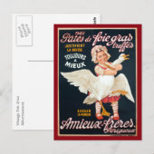  Foie Gras Pate Advertisement Briefkaart (Voorkant / Achterkant)