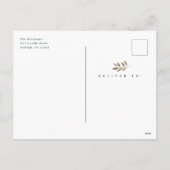 Foil Branches Merry kerstfoto Lijst Holiday  Feestdagenkaart (Achterkant)