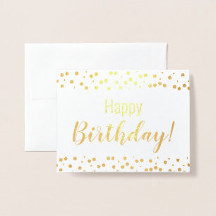 Foil Card - Happy Birthday! -Gepersonaliseerd Folie Kaarten