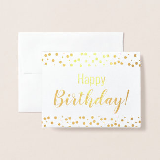 Foil Card - Happy Birthday! -Gepersonaliseerd Folie Kaarten