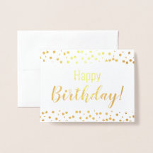Foil Card - Happy Birthday! -Gepersonaliseerd