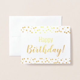 Foil Card - Happy Birthday! -Gepersonaliseerd Folie Kaarten