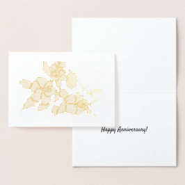 Foil Card - Hibiscus Blossom Folie Kaarten