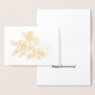 Foil Card - Hibiscus Blossom Folie Kaarten