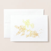 Foil Card - Hibiscus Blossom Folie Kaarten (Voorkant met envelop)