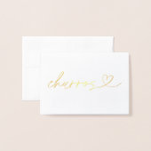 Foil Churros Food Label Wedding Table Card Folie Kaarten (Met envelop)