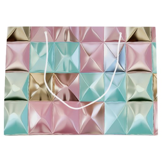 Foil Crinkle Pattern Groot Cadeauzakje (Voorkant)