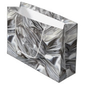 Foil Crinkle Pattern Groot Cadeauzakje (Voorkant Gekanteld)