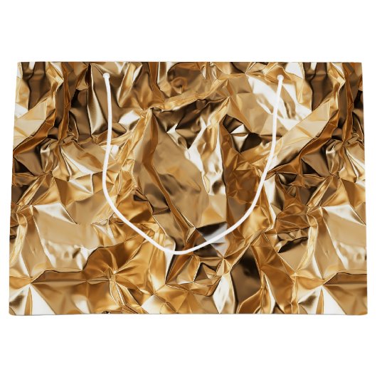 Foil Crinkle Pattern Groot Cadeauzakje (Voorkant)