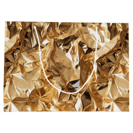 Foil Crinkle Pattern Groot Cadeauzakje (Achterkant)