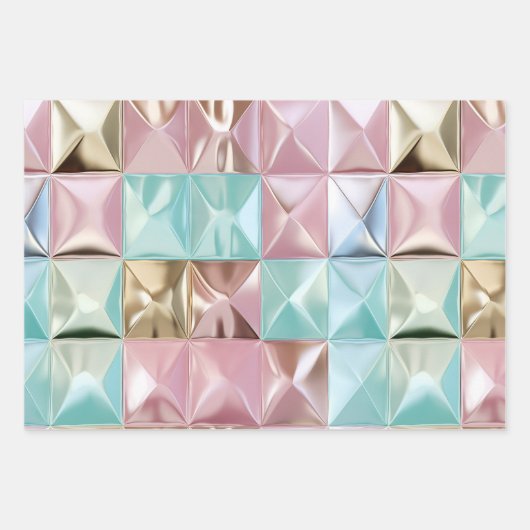 Foil Crinkle Pattern Inpakpapier Vel (Voorkant 3)