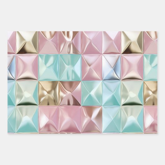 Foil Crinkle Pattern Inpakpapier Vel (Voorkant)