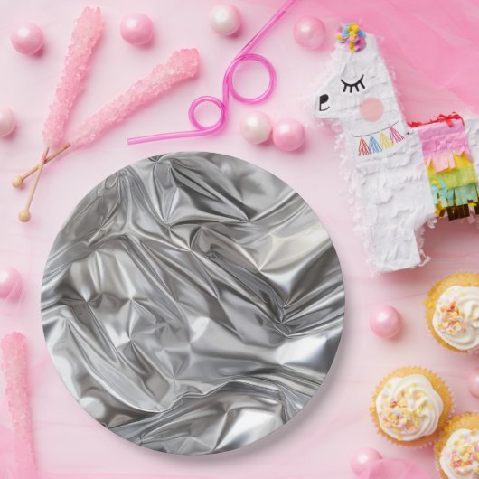 Foil Crinkle Pattern Papieren Bordje (Feest)