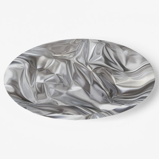 Foil Crinkle Pattern Papieren Bordje (Gekanteld)