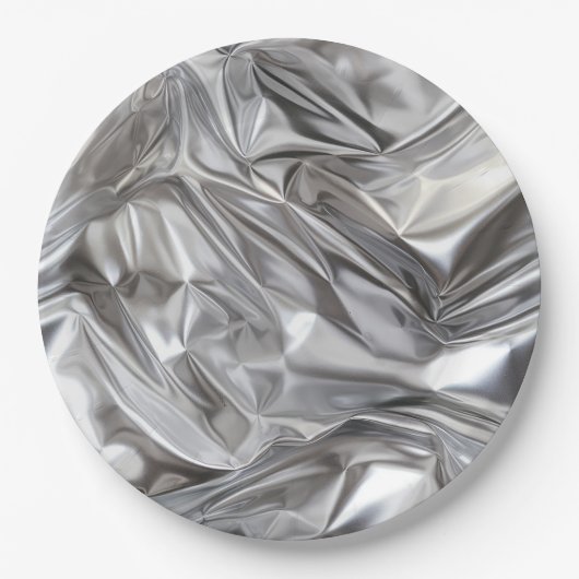 Foil Crinkle Pattern Papieren Bordje (Voorkant)