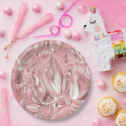 Foil Crinkle Pattern Papieren Bordje (Feest)