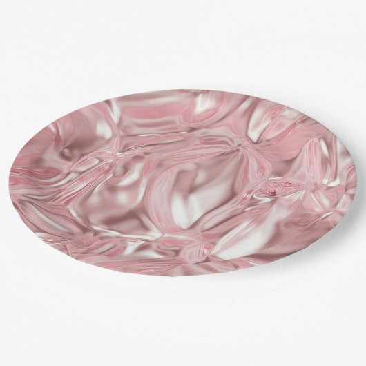 Foil Crinkle Pattern Papieren Bordje (Gekanteld)