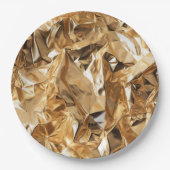 Foil Crinkle Pattern Papieren Bordje (Voorkant)