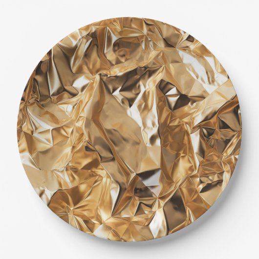 Foil Crinkle Pattern Papieren Bordje (Voorkant)
