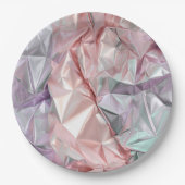 Foil Crinkle Pattern Papieren Bordje (Voorkant)