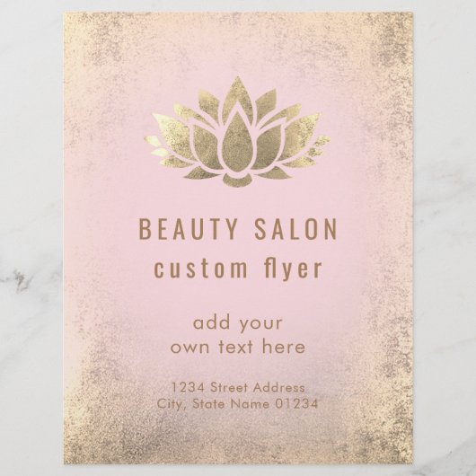 FOIL gouden lotuslogo Flyer (Voorkant)