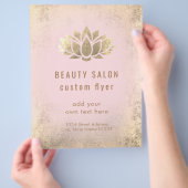 FOIL gouden lotuslogo Flyer (Hand)