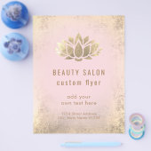 FOIL gouden lotuslogo Flyer (Enkel)