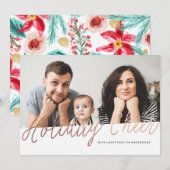 Foil Holiday Cheer kerstkaart (Voorkant / Achterkant)