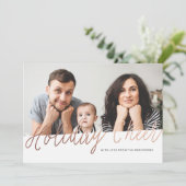 Foil Holiday Cheer kerstkaart (Staand voorkant)