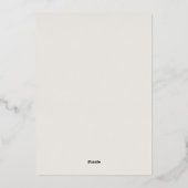 Foil Modern Grad Announcement Multiple Photos Folie Uitnodiging (Achterkant)