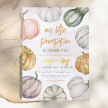 Foil onze kleine pompoen boho herfst verjaardagsfe