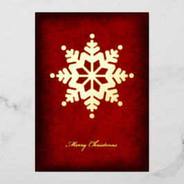 Foil Snowflake Christmas Card Folie Feestdagenkaart