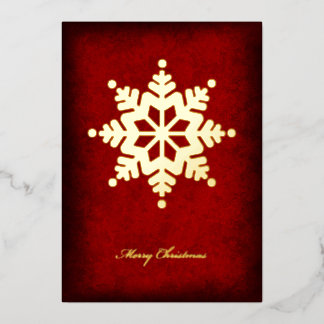 Foil Snowflake Christmas Card Folie Feestdagenkaart