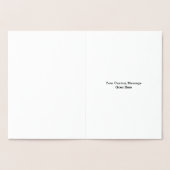 Foil Vist Happy Birthday-kaart Folie Kaarten (Binnen)