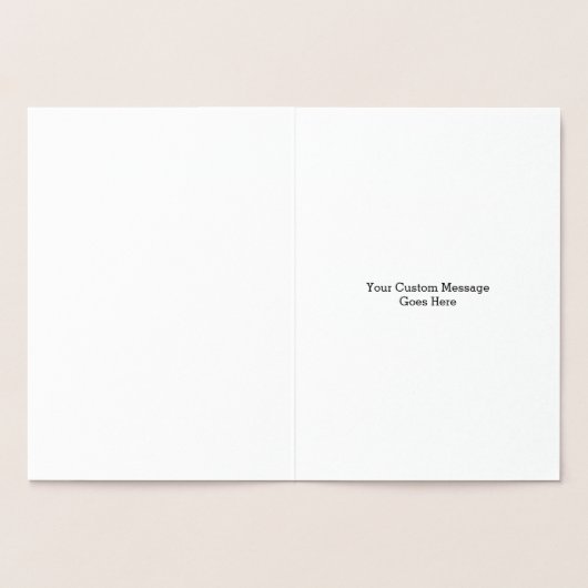 Foil Vist Happy Birthday-kaart Folie Kaarten (Binnen)