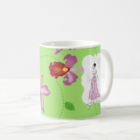 Fois à Paris Mode Illustratie Koffiemok (Voorkant rechts)