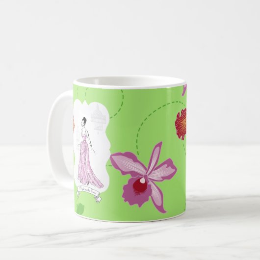 Fois à Paris Mode Illustratie Koffiemok (Voorkant links)