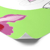 Fois à Paris Mode Illustratie Poster (Hoek)