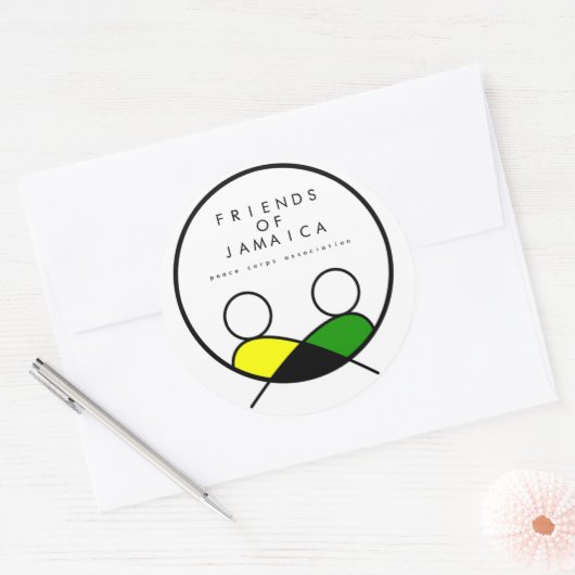 FOJ-Sticker Ronde Sticker (Envelop)