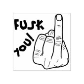 Fokbom en nepvingergrap rubberstempel (Afrduk)