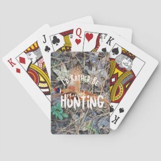 Fokkaartjes voor fazant, fazant jagen pokerkaarten