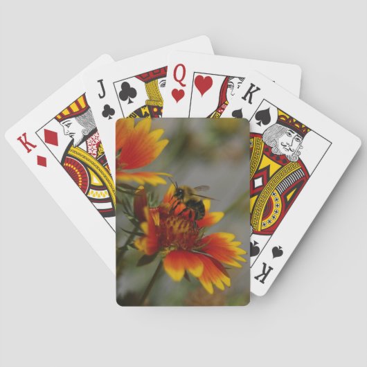 Fokken van een bloem speelkaarten (Achterkant)