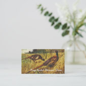 Fokken van fazant boerderij  visitekaartje (Staand voorkant)