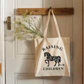 Fokken van Paarden & Kinderen Wildflower Ruiterspo Tote Bag