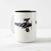 Fokker DR.1 239/17 Mok! Tweekleurige Koffiemok (Voorkant links)