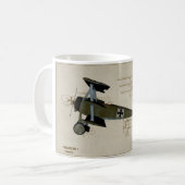 Fokker DR 1 Fighter WWI Coffee Mok (Voorkant links)